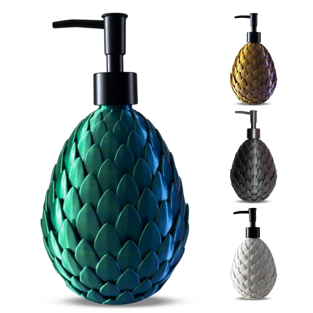 Dragon Egg Soap Dispenser – Fantasy Inspired 3D Printed Bathroom & Kitchen Accessory