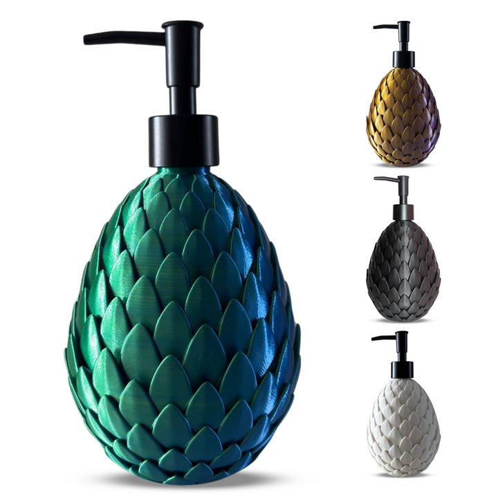 Dragon Egg Soap Dispenser – Fantasy Inspired 3D Printed Bathroom & Kitchen Accessory