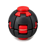 Twist Orb fidget ball in black and red